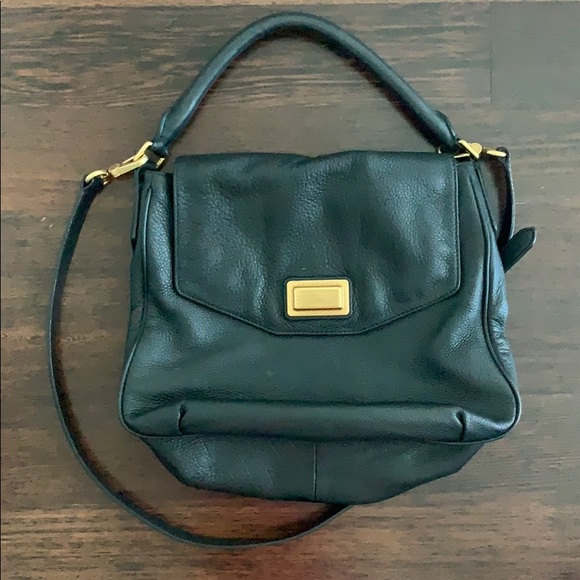 Marc by Marc Jacobs Leather Flap Hobo (Black) - Picture 3 of 6